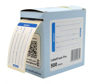 Food Safety Labels -  Sunday - 70mm x 45mm - 500 Per Pack